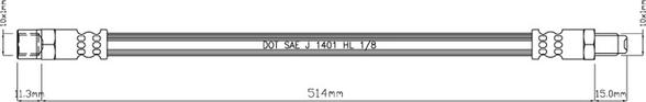 Motaquip VBJ521 - Спирачен маркуч vvparts.bg