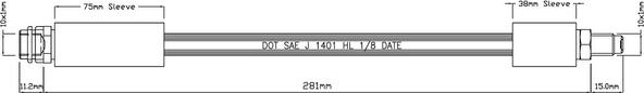 Motaquip VBJ523 - Спирачен маркуч vvparts.bg