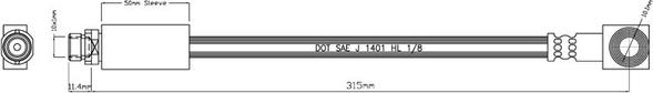 Motaquip VBJ672 - Спирачен маркуч vvparts.bg