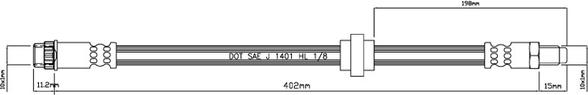 Motaquip VBJ106 - Спирачен маркуч vvparts.bg