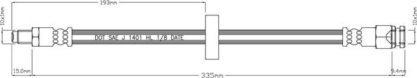 Motaquip VBJ248 - Спирачен маркуч vvparts.bg