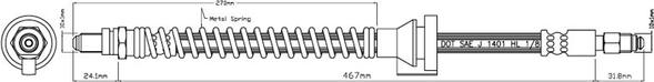 Motaquip VBJ259 - Спирачен маркуч vvparts.bg