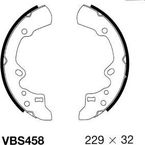 Motaquip VBS458 - Комплект спирачна челюст vvparts.bg