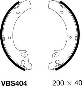 Motaquip VBS404 - Комплект спирачна челюст vvparts.bg