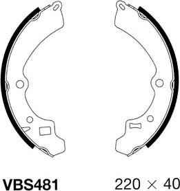 Motaquip VBS481 - Комплект спирачна челюст vvparts.bg