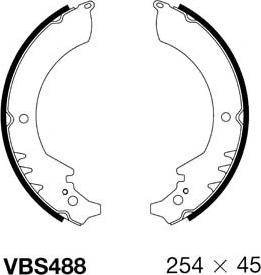 Motaquip VBS488 - Комплект спирачна челюст vvparts.bg