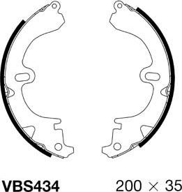 Motaquip VBS434 - Комплект спирачна челюст vvparts.bg