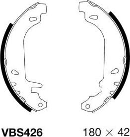 Motaquip VBS426 - Комплект спирачна челюст vvparts.bg