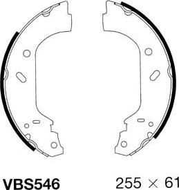 Motaquip VBS546 - Комплект спирачна челюст vvparts.bg