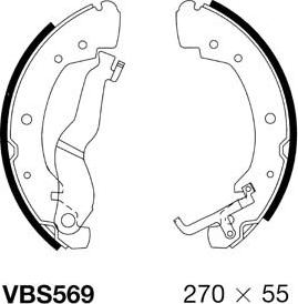 Motaquip VBS569 - Комплект спирачна челюст vvparts.bg