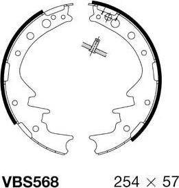 Motaquip VBS568 - Комплект спирачна челюст vvparts.bg