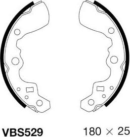 Motaquip VBS529 - Комплект спирачна челюст vvparts.bg
