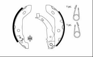 Motaquip VBS647 - Комплект спирачна челюст vvparts.bg