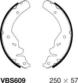 Motaquip VBS609 - Комплект спирачна челюст vvparts.bg