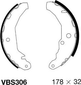 Motaquip VBS306 - Комплект спирачна челюст vvparts.bg