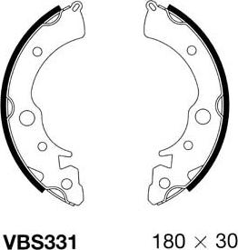 Motaquip VBS331 - Комплект спирачна челюст vvparts.bg