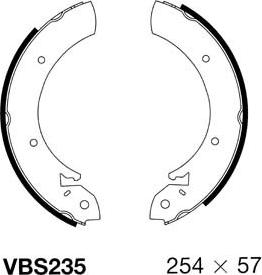 Motaquip VBS235 - Комплект спирачна челюст vvparts.bg