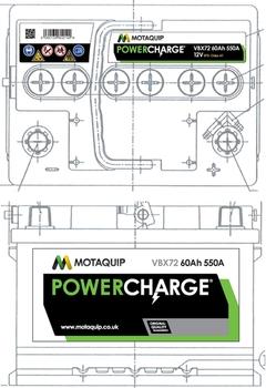 Motaquip VBX72 - Стартов акумулатор vvparts.bg