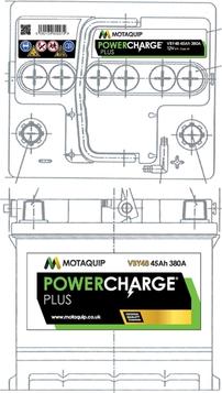 Motaquip VBY48 - Стартов акумулатор vvparts.bg