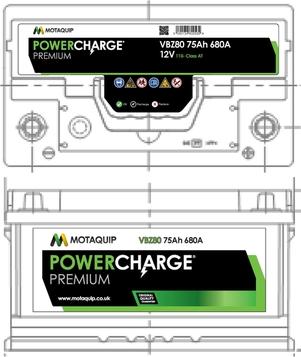 Motaquip VBZ80 - Стартов акумулатор vvparts.bg