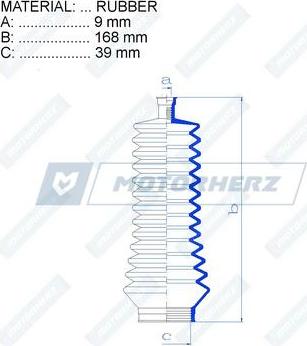 Motorherz RDZ0344MG - Маншон, кормилно управление vvparts.bg