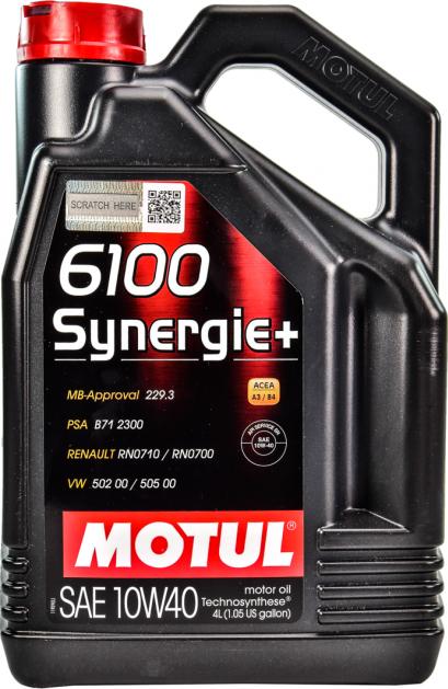 Motul 6100SYNERGIE10W401L - Двигателно масло vvparts.bg