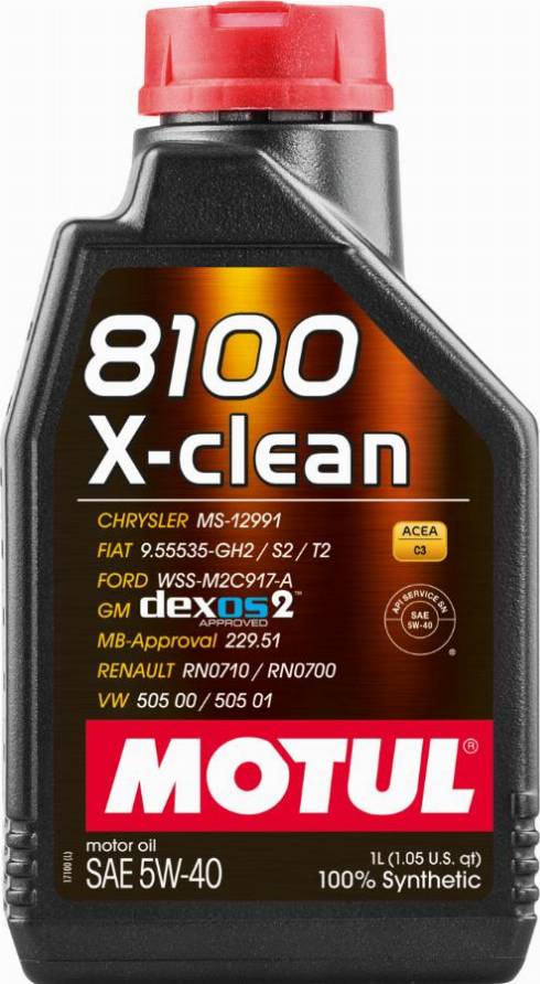 Motul 8100XCLEAN5W40C35L - Двигателно масло vvparts.bg