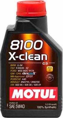 Motul 8100XCLEAN5W40C31L - Двигателно масло vvparts.bg