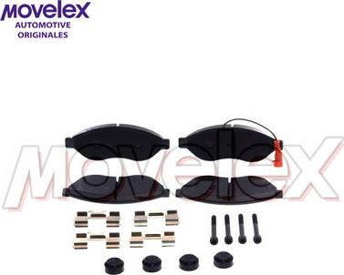 Movelex M13286 - Комплект спирачно феродо, дискови спирачки vvparts.bg