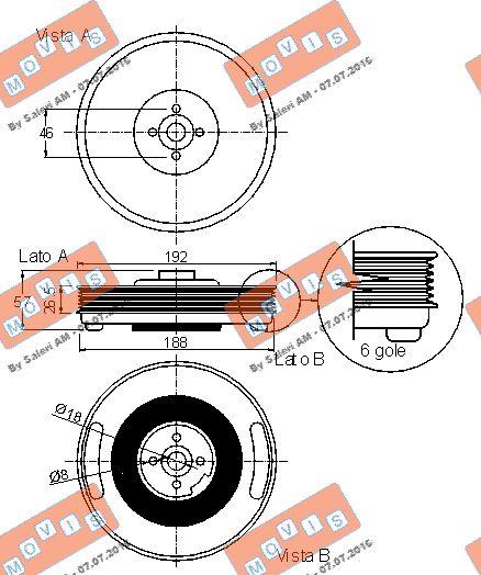 MOVIS AST9006 - Ремъчна шайба, колянов вал vvparts.bg