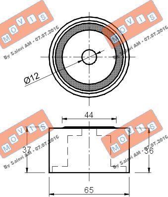 MOVIS AST1482 - Паразитна / водеща ролка, зъбен ремък vvparts.bg