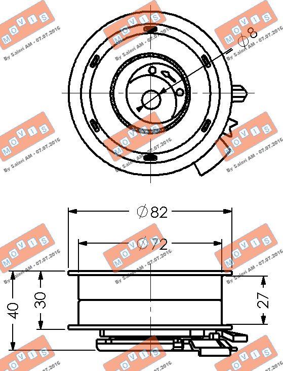 MOVIS AST1471 - Обтяжна ролка, ангренаж vvparts.bg