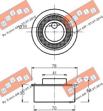 MOVIS AST1511 - Обтяжна ролка, ангренаж vvparts.bg