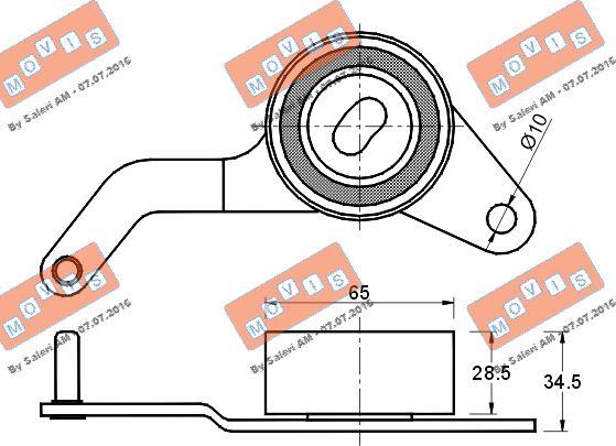 MOVIS AST1517 - Обтяжна ролка, ангренаж vvparts.bg