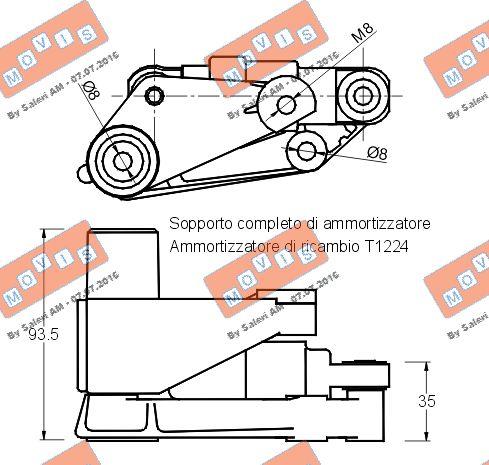 MOVIS AST1627 - Ремъчен обтегач, пистов ремък vvparts.bg