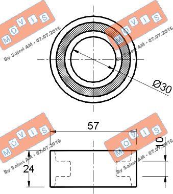 MOVIS AST1048 - Обтяжна ролка, ангренаж vvparts.bg