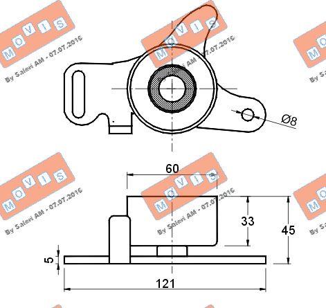 MOVIS AST1035 - Обтяжна ролка, ангренаж vvparts.bg