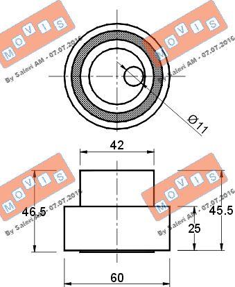 MOVIS AST1031 - Обтяжна ролка, ангренаж vvparts.bg