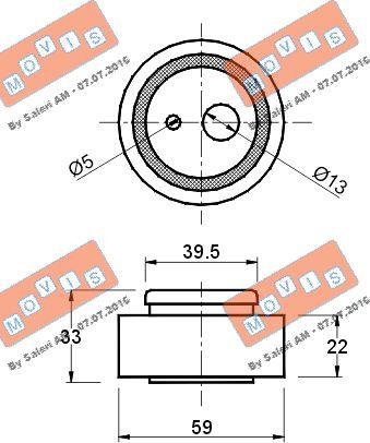 MOVIS AST1181 - Обтяжна ролка, ангренаж vvparts.bg