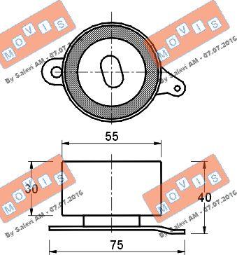 MOVIS AST1386 - Обтяжна ролка, ангренаж vvparts.bg