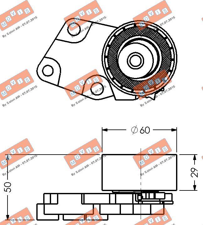 MOVIS AST1382 - Обтяжна ролка, ангренаж vvparts.bg