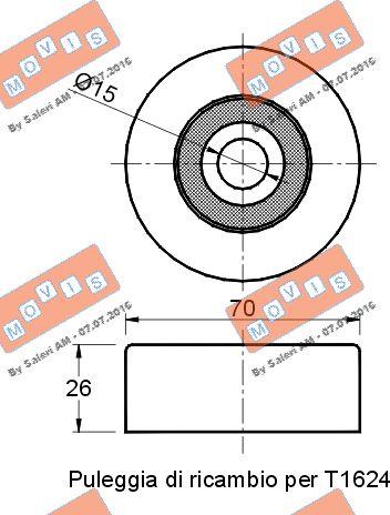 MOVIS AST1339 - Паразитна / водеща ролка, пистов ремък vvparts.bg