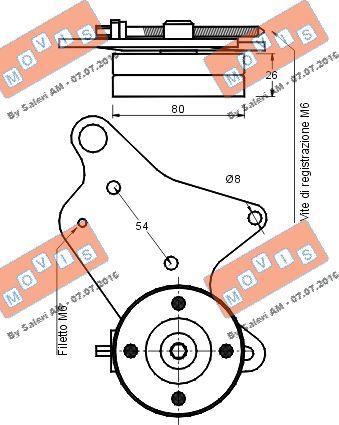 MOVIS AST1259 - Ремъчен обтегач, пистов ремък vvparts.bg