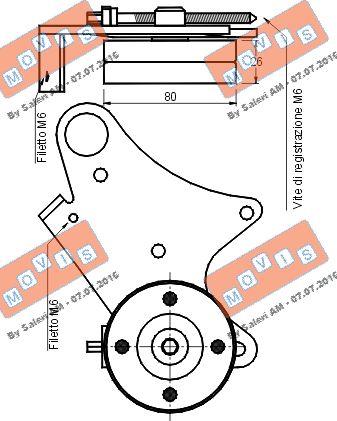 MOVIS AST1266 - Ремъчен обтегач, пистов ремък vvparts.bg