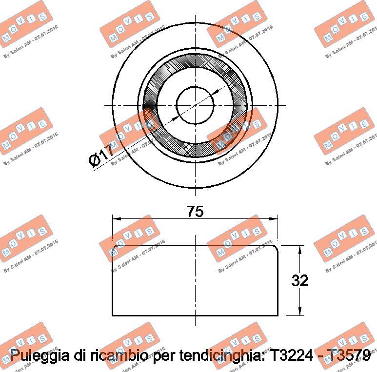 MOVIS AST3622 - Паразитна / водеща ролка, пистов ремък vvparts.bg