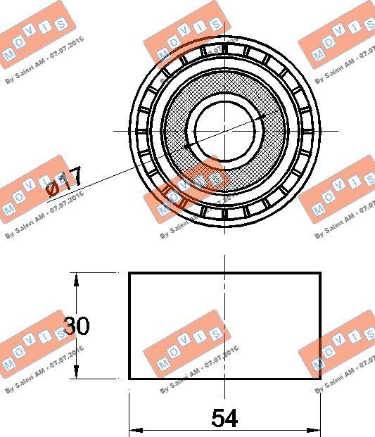 MOVIS AST3085 - Паразитна / водеща ролка, пистов ремък vvparts.bg