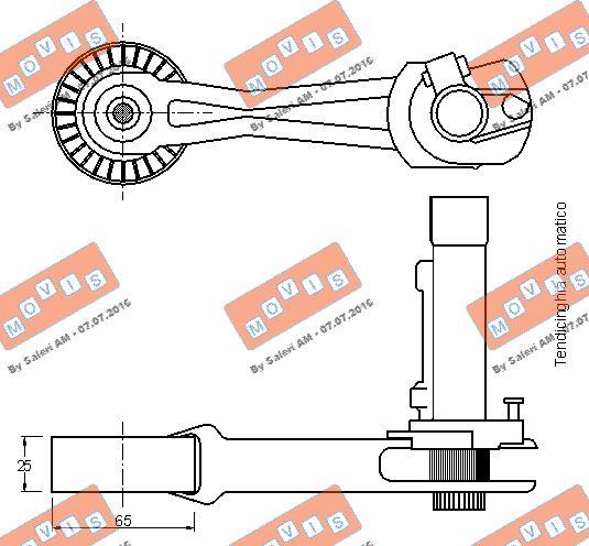 MOVIS AST3032 - Ремъчен обтегач, пистов ремък vvparts.bg