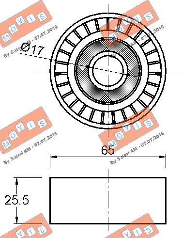 MOVIS AST3320 - Паразитна / водеща ролка, пистов ремък vvparts.bg