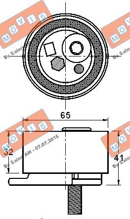 MOVIS AST3248 - Обтяжна ролка, ангренаж vvparts.bg