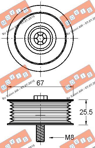 MOVIS AST3218 - Паразитна / водеща ролка, пистов ремък vvparts.bg